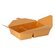 Food box brown flat 2-section 600/400ml 215x158x48mm 