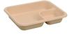 Produktbild Bio Nacho-Tray klein Bagasse natur mit Dip-Fach