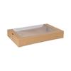 Produktbild Food Boxen braun mit Sichtfenster 300x200x45mm