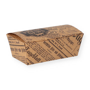 Fingerfoodbox Newspaper brown