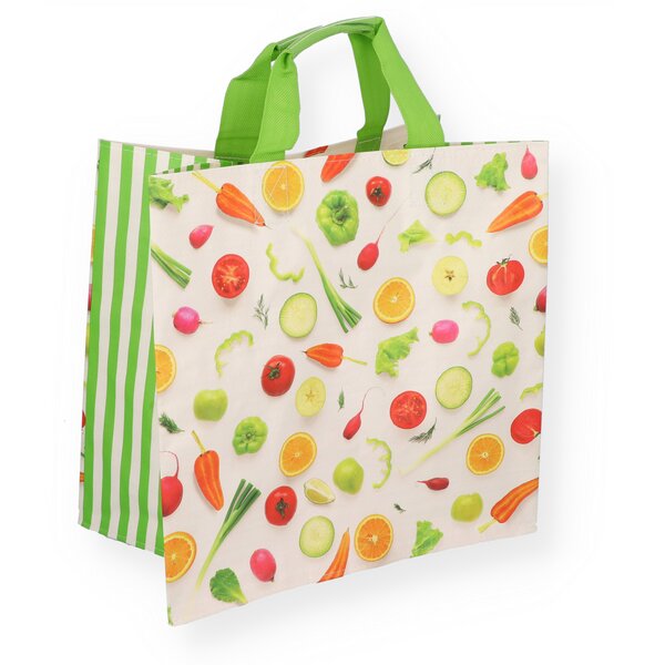 Woven Bag PP "Vital" 37+23x36cm matt 