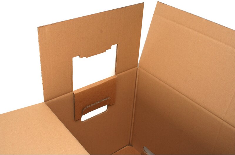 Moving boxes 650x350x370mm with assembly instructions 