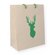 Graspapier-Tragetasche Hirsch 26x13x33cm mit Kordel 