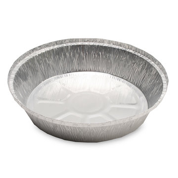 Round aluminum trays