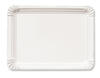 Produktbild Pappteller wei&szlig; eckig unbeschichtet 16 &times; 20 cm