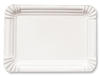 Produktbild Pappteller wei&szlig; eckig unbeschichtet 18 &times; 26 cm