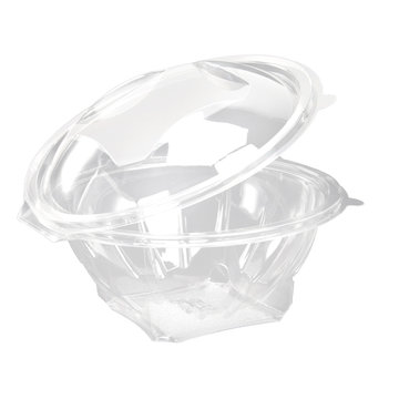 Salad box rPET round with lid