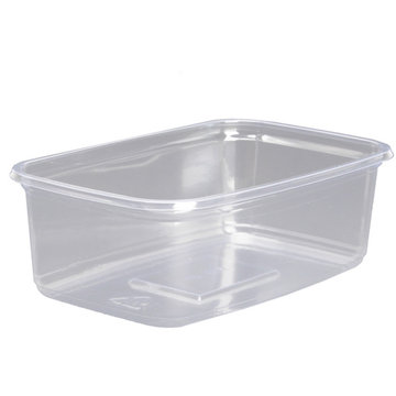 PVC rectangular cup clear 500cc