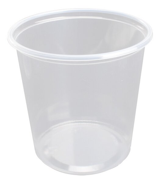 Delicatessen cup round clear PS 500ml 