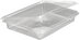Packaging container PET clear 200x145x35mm for foodstuffs 