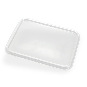 Lid for rectangular tray PS