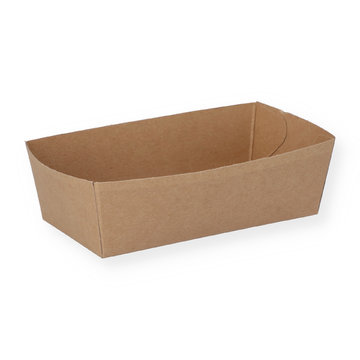 Food Tray braun fettdicht 135x70x45mm
