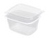 Feinkostbecher eckig PP mit Deckel klar 250ml 