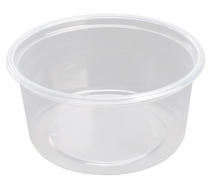 Feinkostbecher PP rund transparent 250ml 