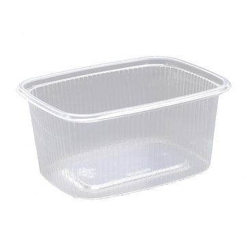 Feinkostbecher eckig PP transparent 250ml