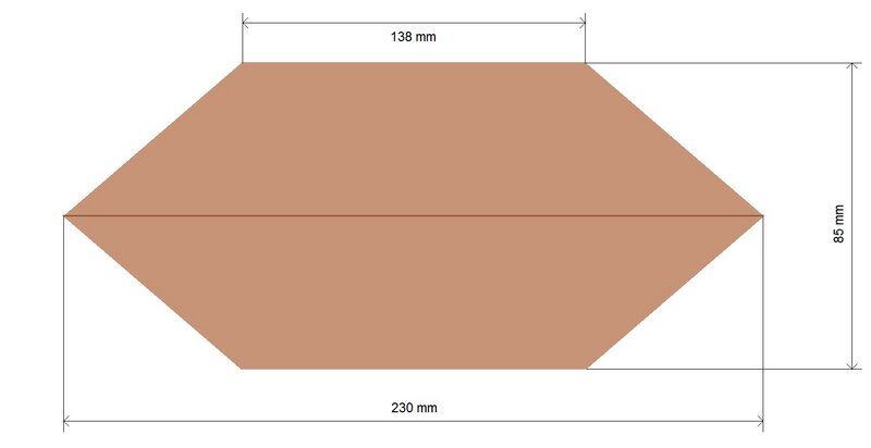 Large bag 2-fold for 2.5kg 23x37cm 