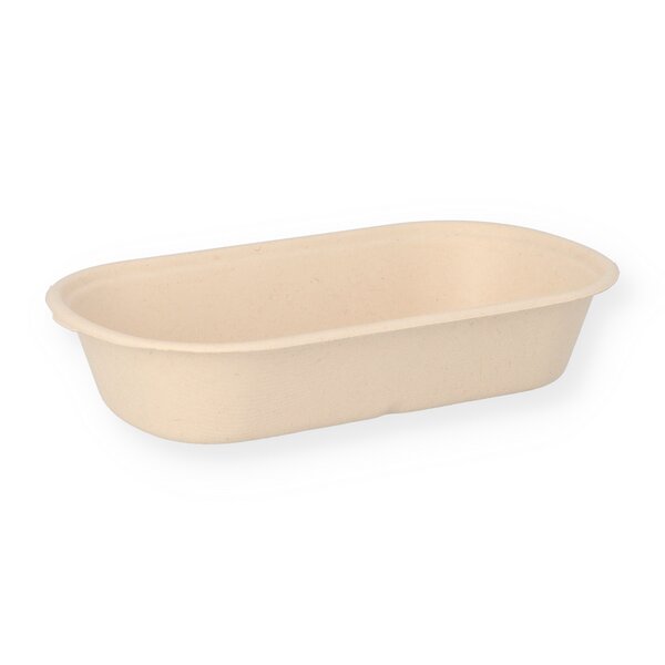 Bagasse-Schale braun 800ml 23,5x13x5cm 