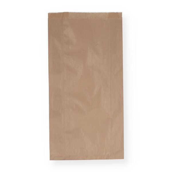 Faltenbeutel braun Brott&uuml;ten "Nat&uuml;rlich" 20+8x36cm 