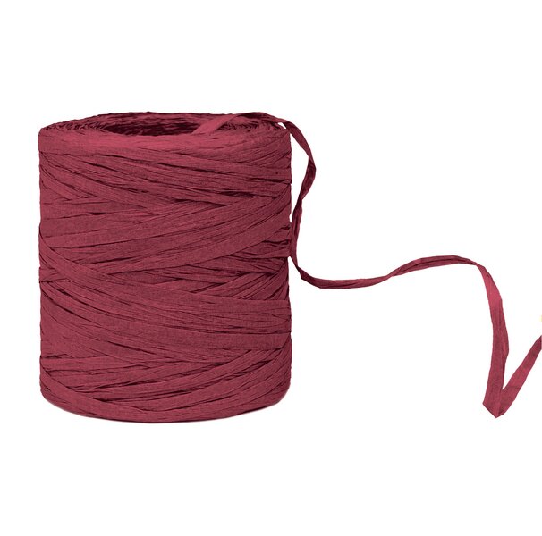 Raffia ribbon Paper-Raffia bordeaux 5mmx200m 