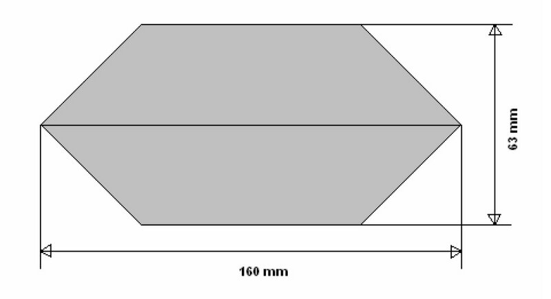 Zellglas-Bodenbeutel, 160x270mm 