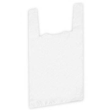 Shirt carrier bags white