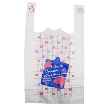 Shirt carrier bags "Best meat & sausage products"