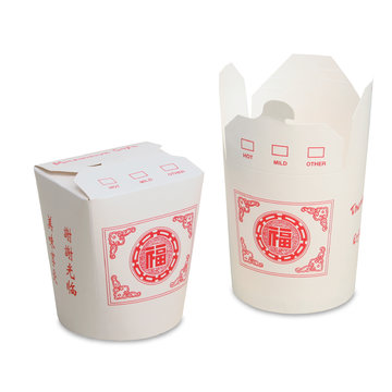 Asia-Boxen rund mit Neutraldruck 750ml