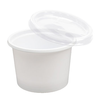 Dressingbecher (Microboxx) 30 ml wei&szlig; PP mit Deckel