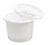 Produktbild Feinkostbecher wei&szlig; 30ml mit transparentem Deckel