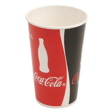 Pappbecher Coca Cola 400ml Trinkbecher