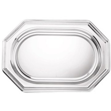 Serving platter octagonal marbled