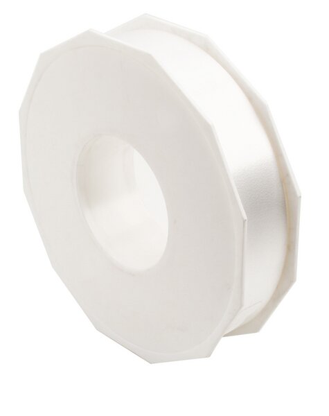 Gift ribbon white ribbon 25mm x 91m 