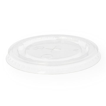 Flat lid for smoothie cup RPET