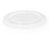 Produktbild R-PET Flachdeckel mit Kreuzstanzung 95mm transparent 