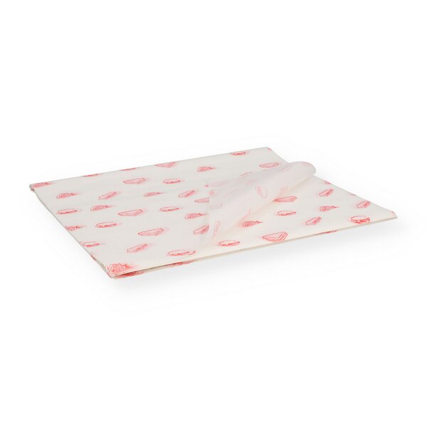 Hamburger-Papier PE-beschichtet mit rotem Druck 
