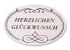 Produktbild Etiketten Herzlichen Glückwunsch weiß/gold 38mm x 25mm