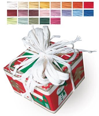 Bastband Rayon Raffia rot 