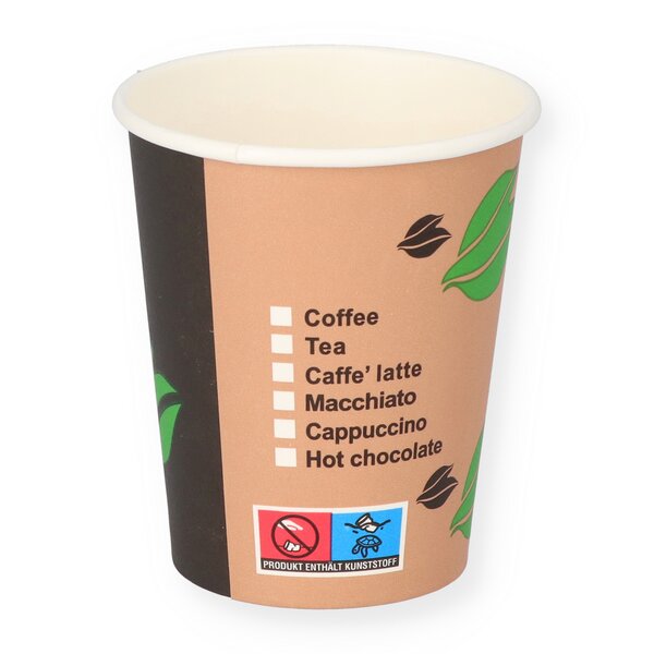 Coffee to go Becher 0,2l Kaffeebecher 200ml Pappbecher 