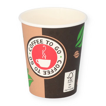 Coffee to go Becher 0,2l Kaffeebecher 200ml Pappbecher