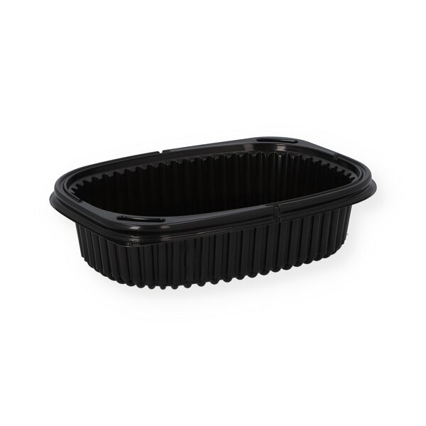 PP rectangular bowl black 600 ml 