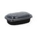 PP rectangular bowl black 600 ml 