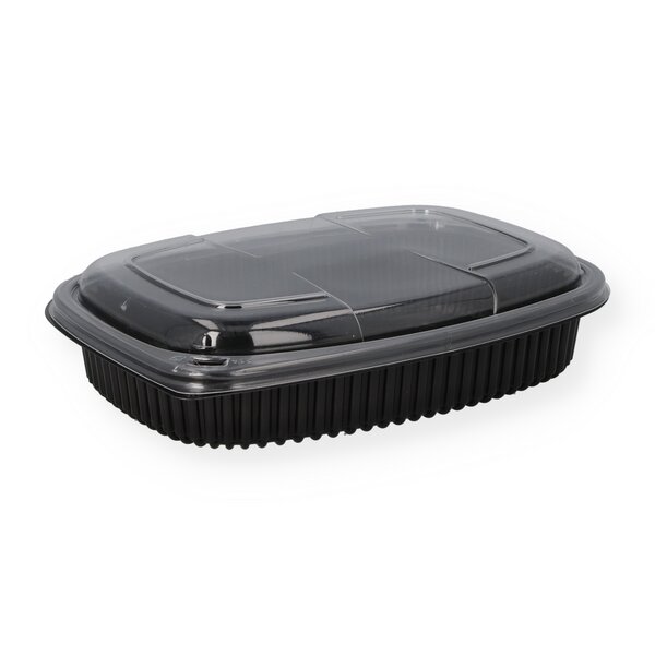 Rectangular bowl PP black 1,250 ml 