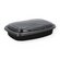 Rectangular bowl PP black 1,250 ml 