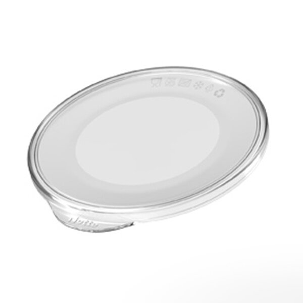 12 circ Mehrweg Flachdeckel transparent für 480 + 750 ml Multi Cup 