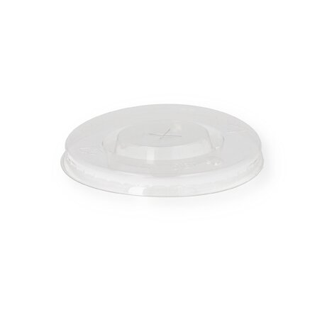 Flat lid RPET 90mm with cross recess 