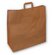 Brown paper shopping bags, 45+17 x 48 cm, with flat handles 