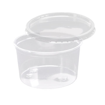 Packaging cup PVC round 400ml with lid