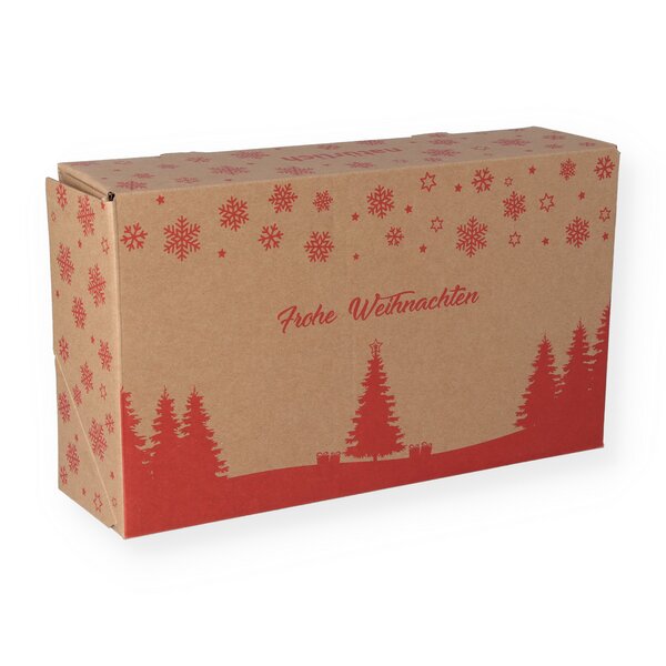 Geschenkkarton "Frohe Weihnachten" 300x175x80mm 