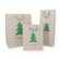 Grass paper carrier bags green fir in 3 sizes 