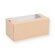 Food-Box braun Snackbox mit PET Fenster 200x100x90mm 